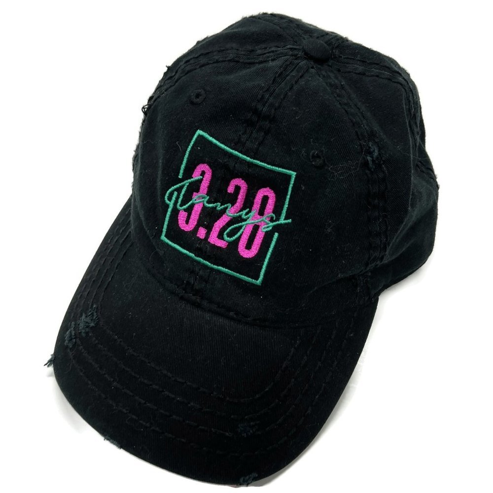 Otto Distressed Black Hat Cap Tanys 3.28‎